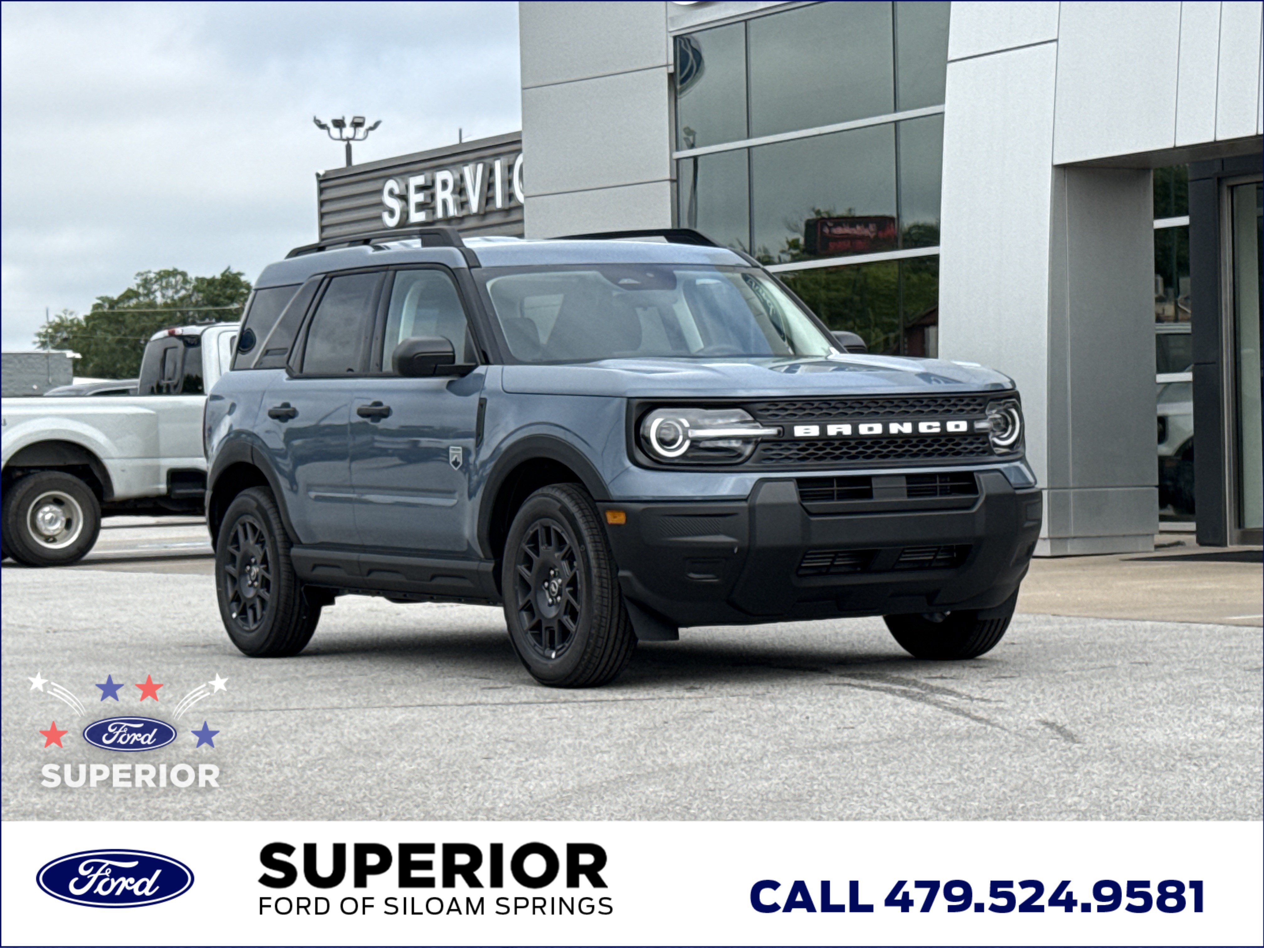 New 2026 Azure Gray Metallic Tri-Coat Ford Big Bend 4WD image 1