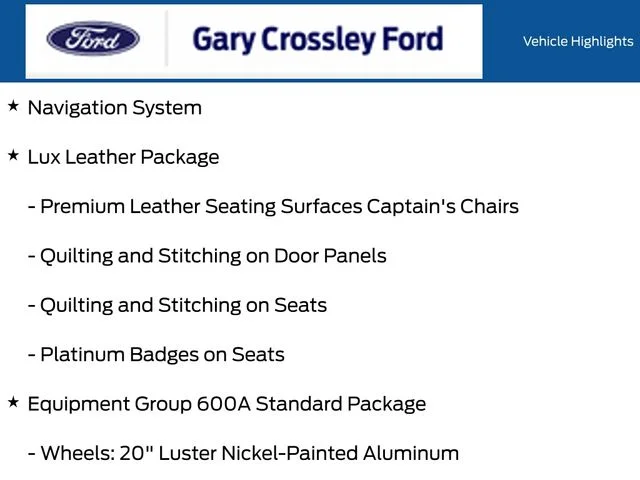 New 2027 Star White Metallic Tri-Coat Ford Platinum™ image 6
