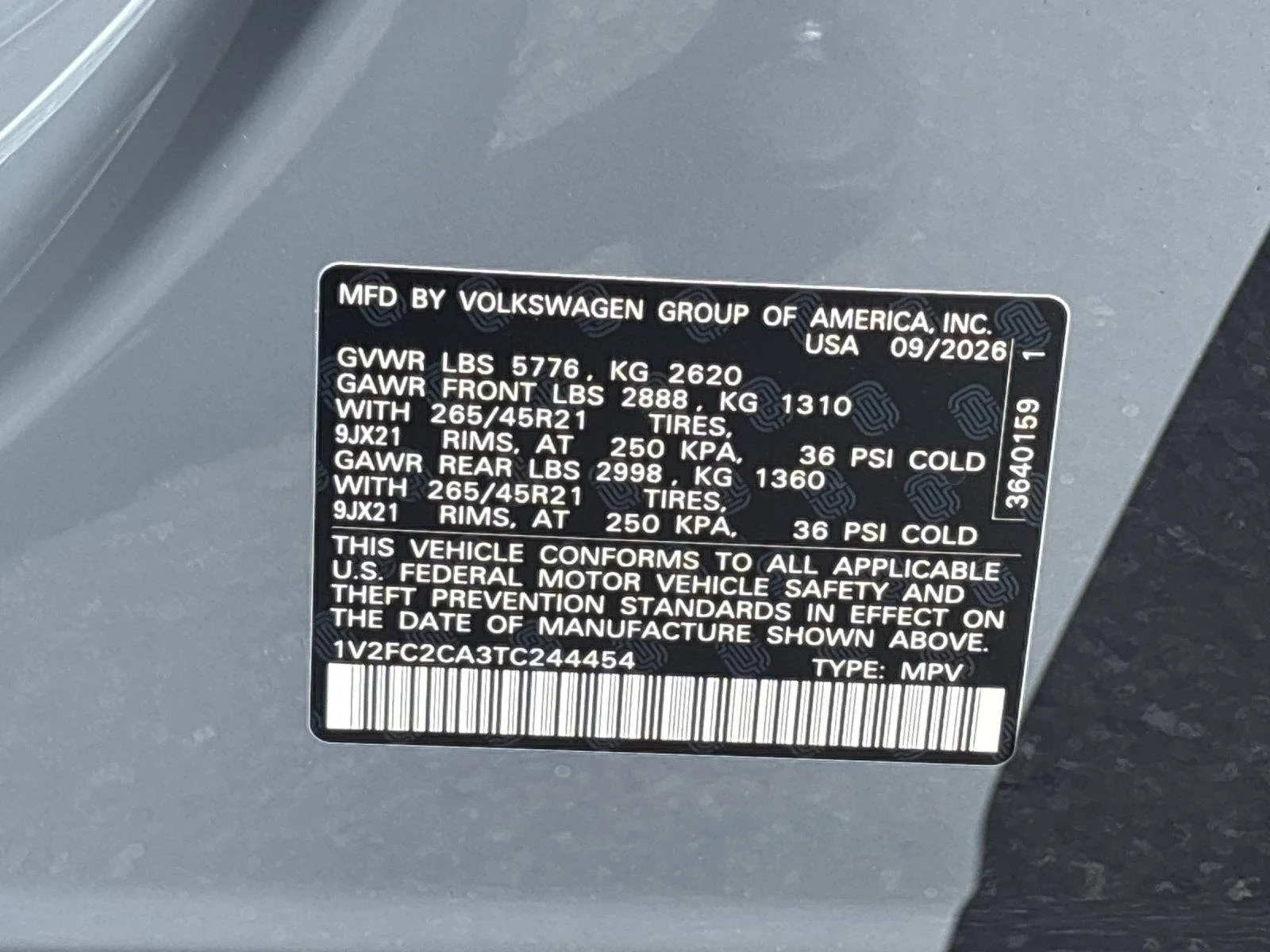 New 2026 Pure Gray Volkswagen 2.0T SEL Premium R-Line image 11
