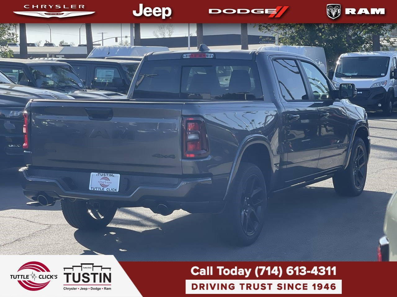 New 2026 Granite Crystal Metallic Clear-Coat Exterior Paint RAM Laramie image 6