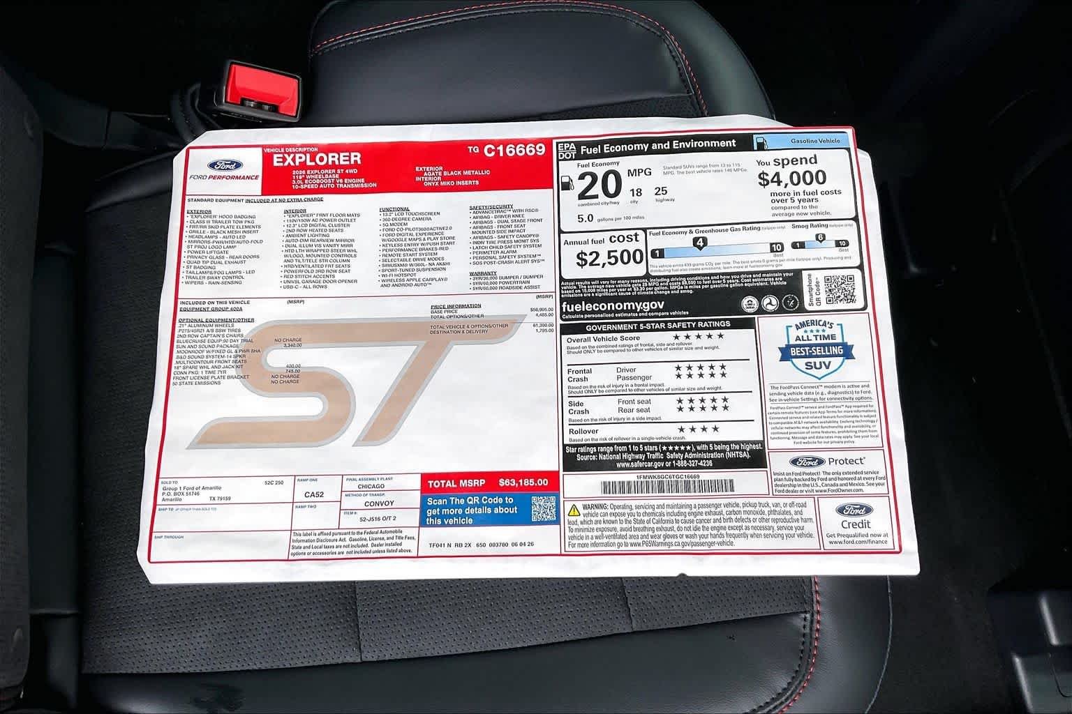 New 2026 Agate Black Metallic Ford ST image 20