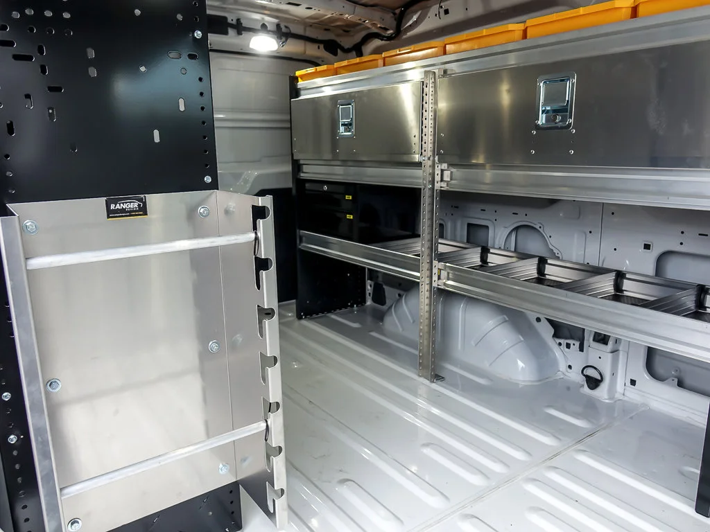 New 2025 Oxford White Ford T-150 148 LR RACKS & BINS image 7