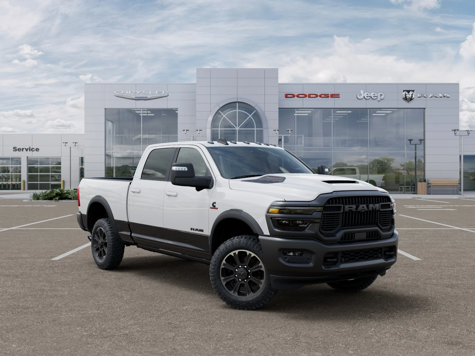 New 2026 Bright White Clearcoat RAM Rebel image 33
