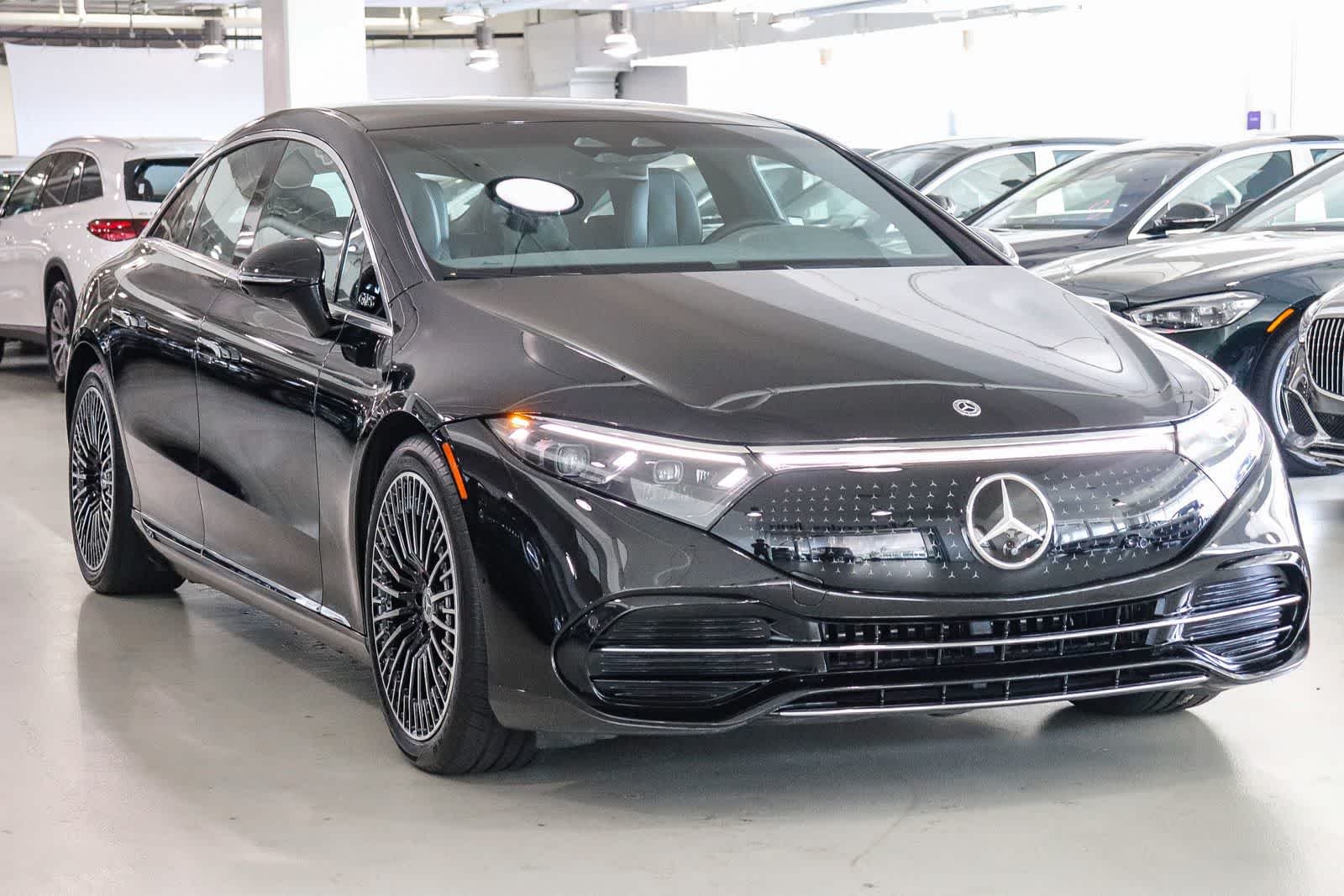 Certified Used 2024 Obsidian Black Metallic Mercedes-Benz EQS 450 image 5