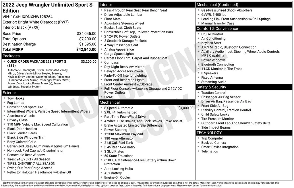 2022 Jeep Wrangler Unlimited Sport S - Photo 44