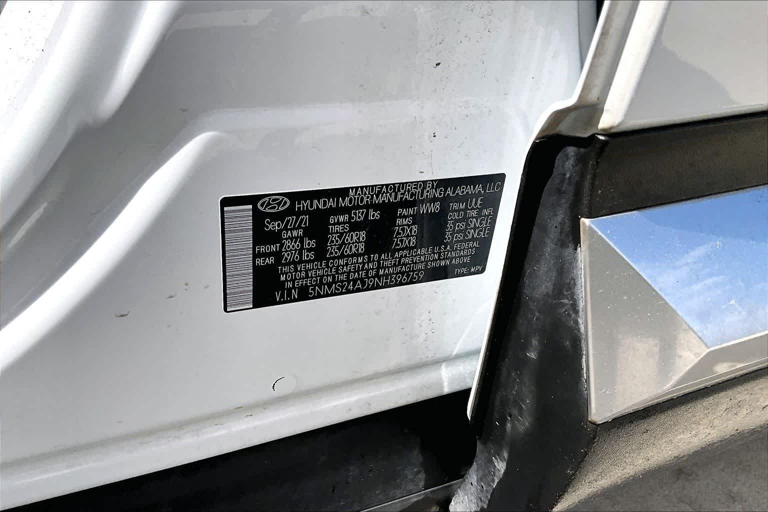Used 2022 Quartz White Hyundai SEL image 33