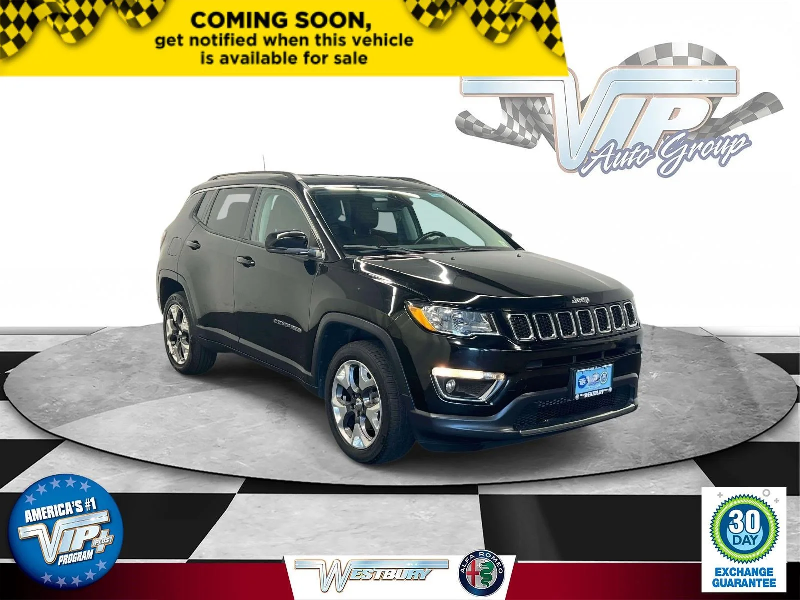 Used 2019 Diamond Black Crystal Pearlcoat Jeep Limited image 1