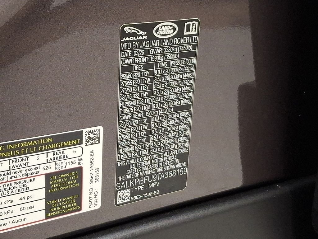 New 2026 Charente Grey Land Rover SE image 22