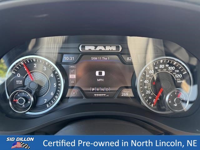 Used 2023 Diamond Black Crystal Pearlcoat Ram Laramie image 13
