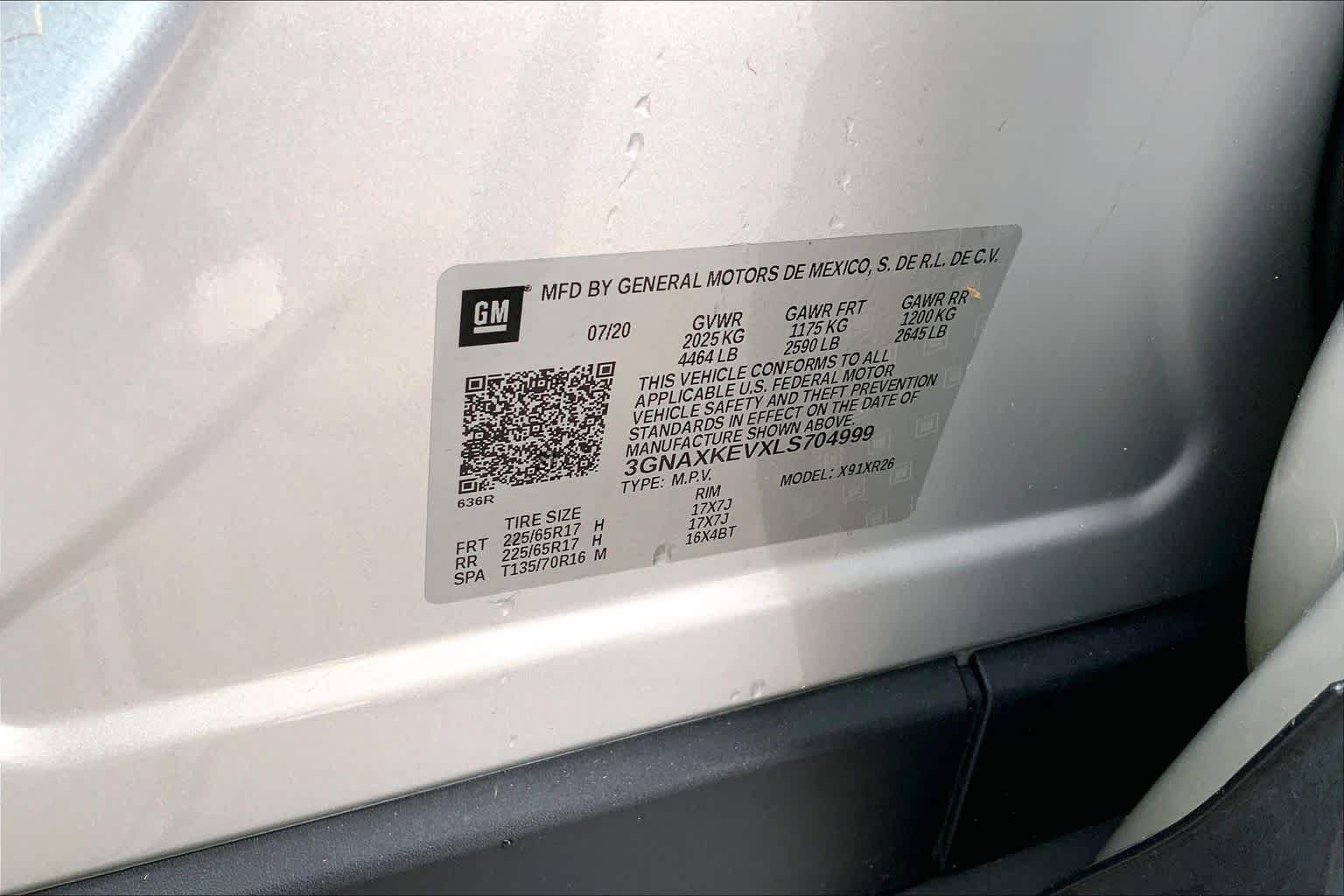 Used 2020 Silver Ice Metallic Chevrolet LT image 33
