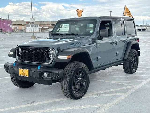 Certified Used 2024 Gray Jeep Willys 4xe image 4