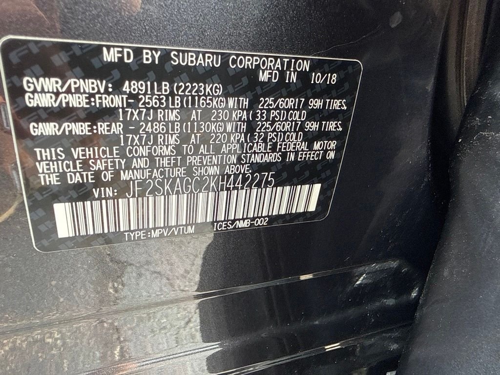 Used 2019 Gray Subaru Premium image 11