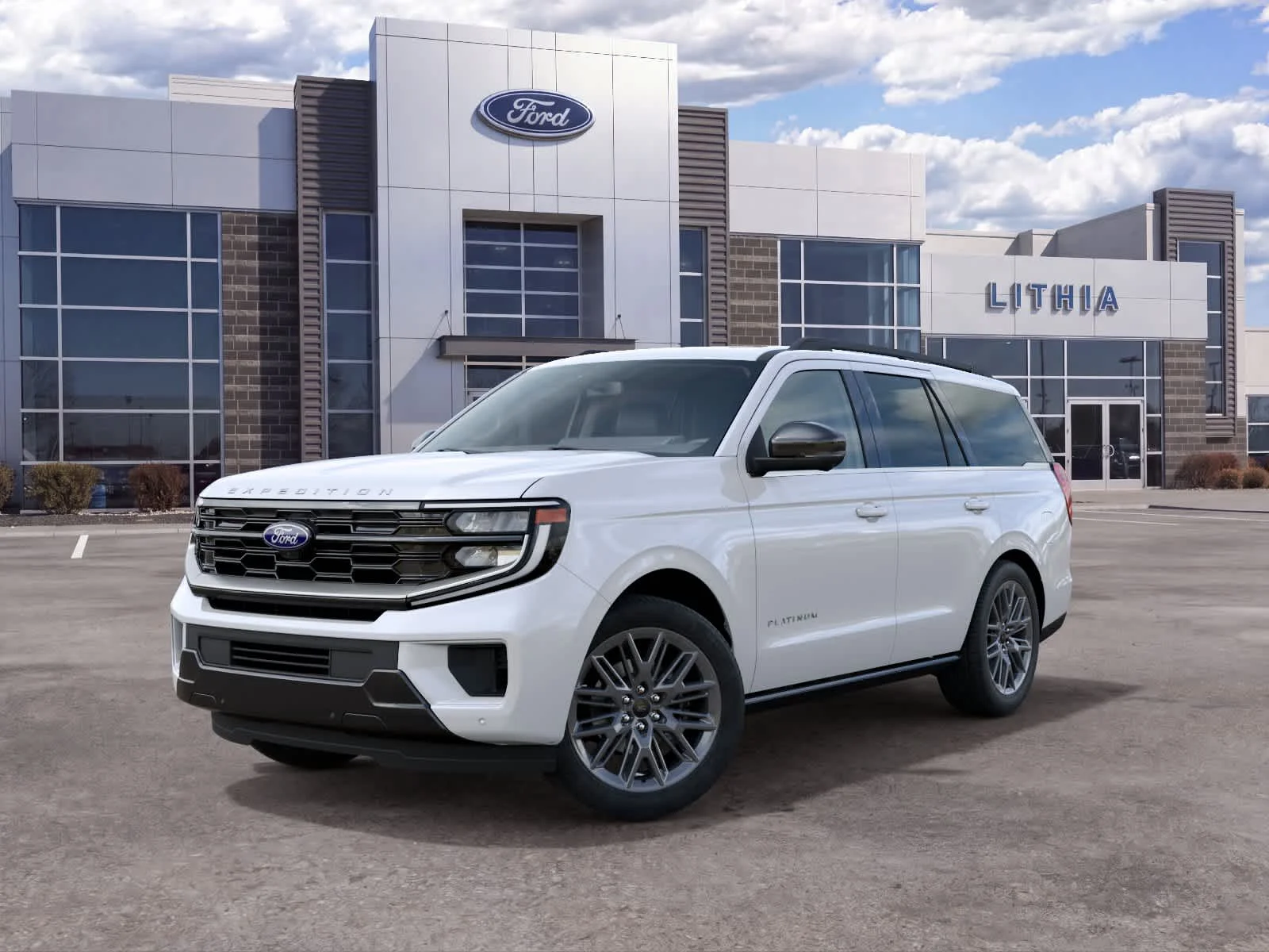 New 2027 Star White Metallic Tri-Coat Ford Platinum image 2