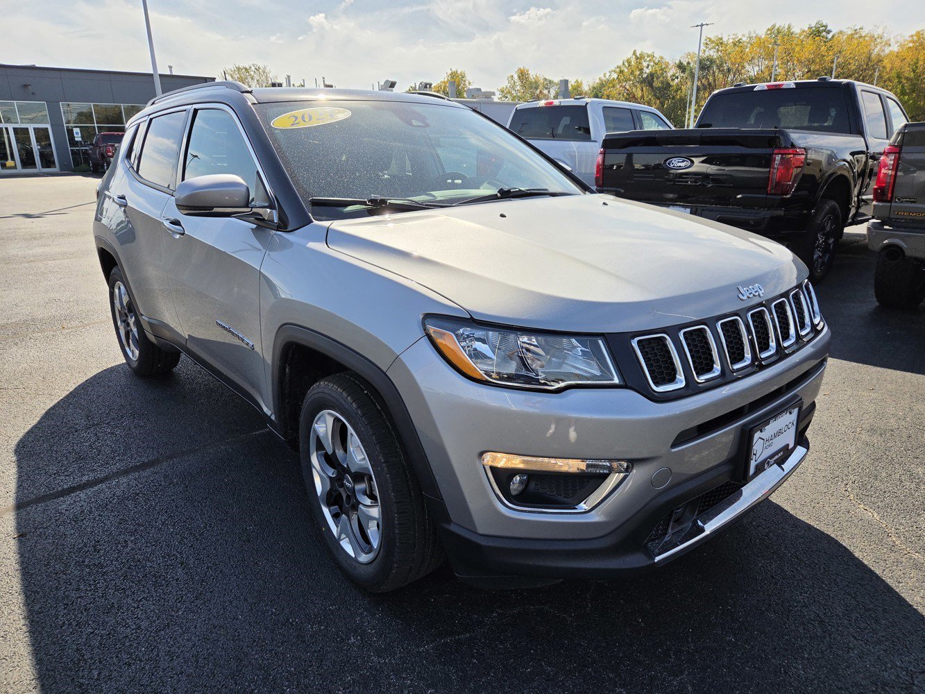 Used 2021 Billet Silver Metallic Clearcoat Jeep Limited image 1