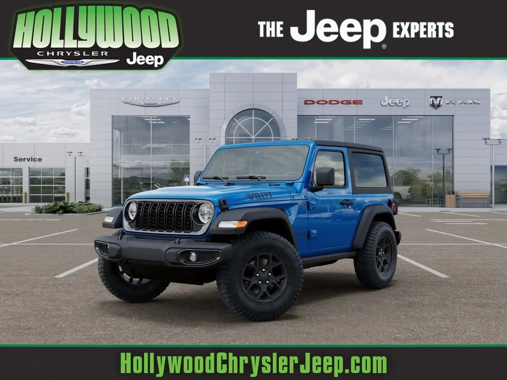 New 2026 Hydro Blue Pearl-Coat Exterior Paint Jeep Willys image 1