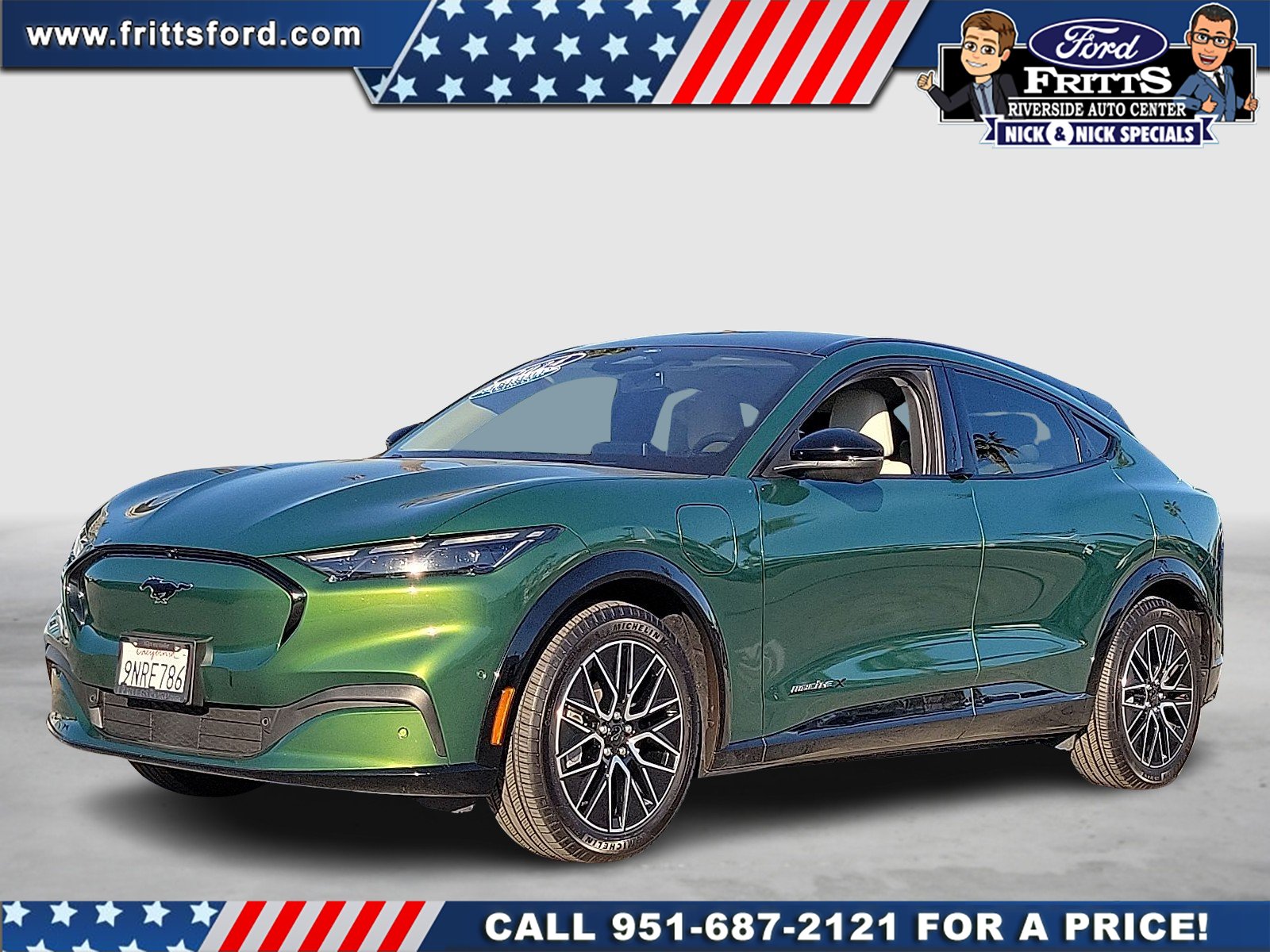 Certified Used 2024 Green Metallic Ford Premium image 1