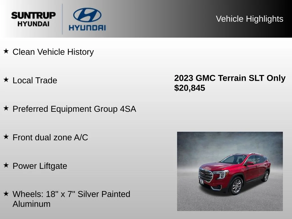 Used 2023 Volcanic Red Tintcoat GMC SLT image 8