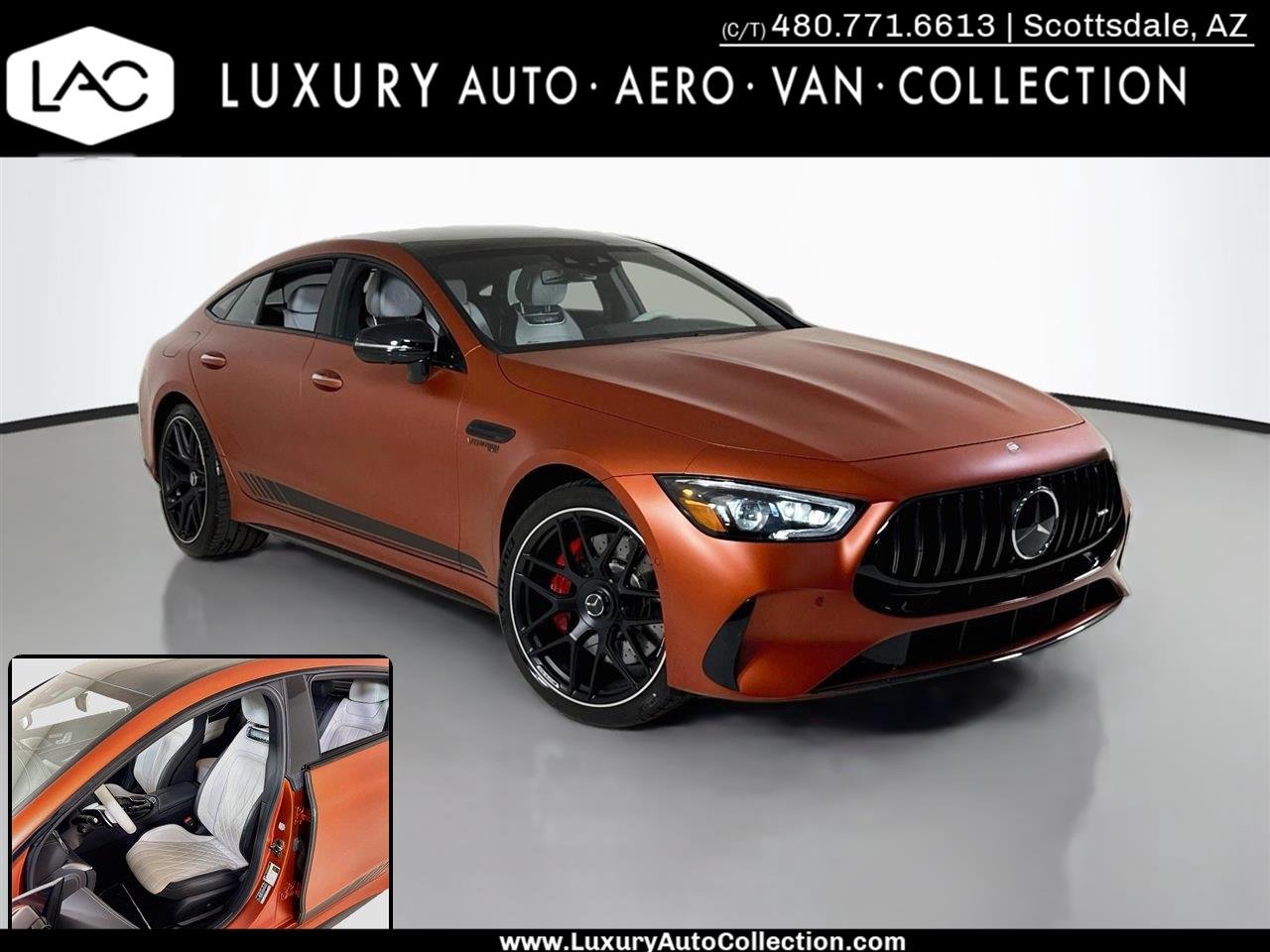 Used 2024 Manufaktur Copper Orange Magno Mercedes-Benz AMG® GT 63 S | Exclusive Color Combo | 211K MSRP image 1