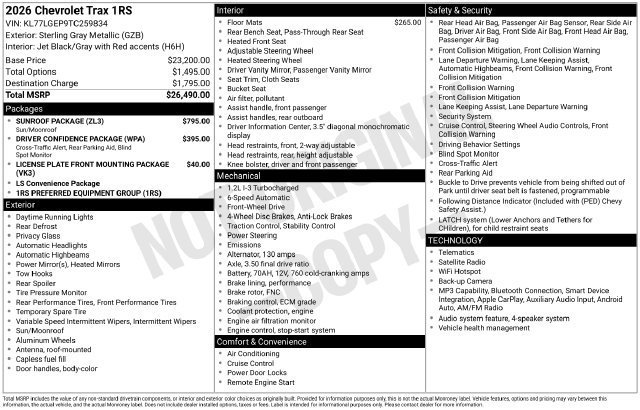 2026 Chevrolet Trax RS - Photo 25