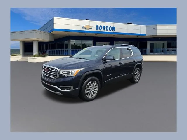 Used 2017 DARK SAPPHIRE BLUE METALLIC GMC SLE image 1