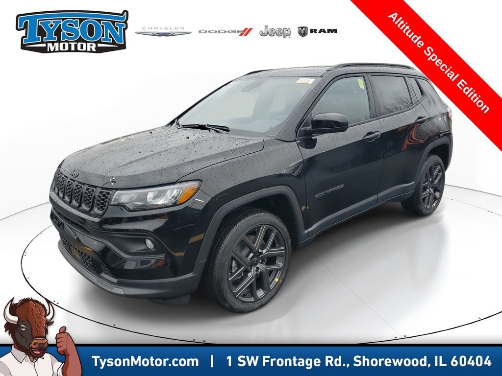 New 2026 Diamond Black Crystal Pearlcoat Jeep Latitude image 2