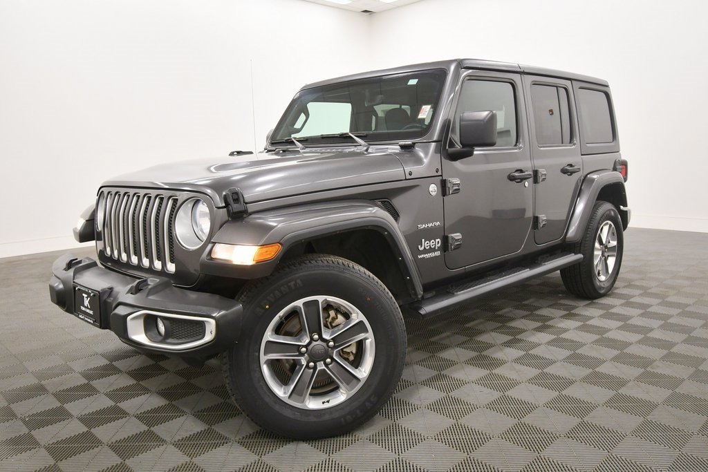 Used 2022 Jeep Wrangler Unlimited Sahara with VIN 1C4HJXEN7NW239742 for sale in Rochester, Minnesota