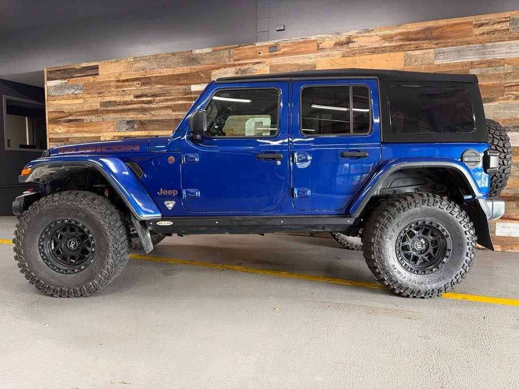 Used 2018 Ocean Blue Metallic Jeep Unlimited Rubicon image 11
