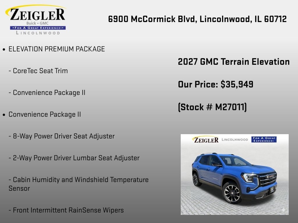 New 2027 Rapids Metallic GMC Elevation image 6