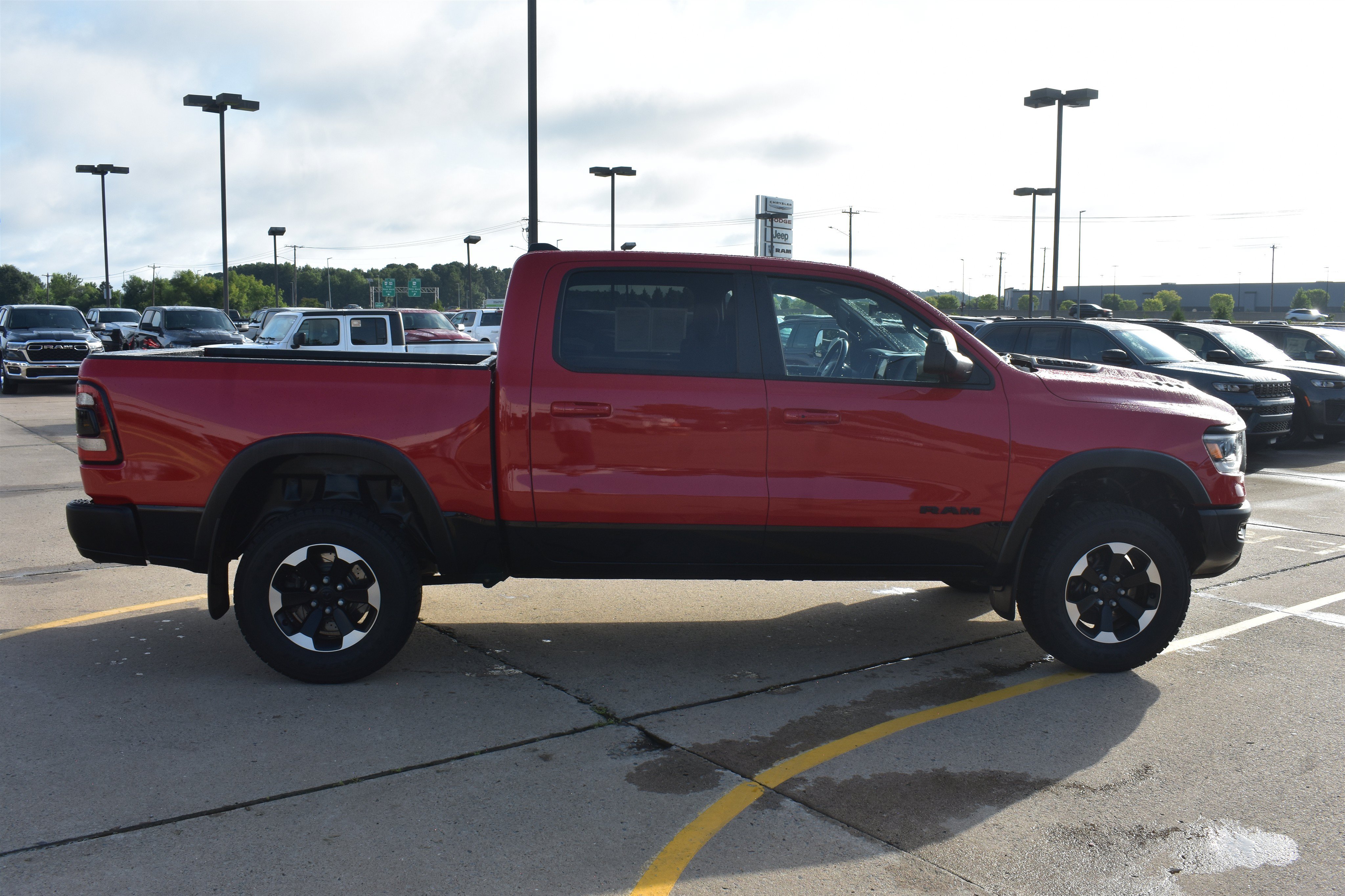Used 2022 Flame Red Clearcoat Ram Rebel image 4