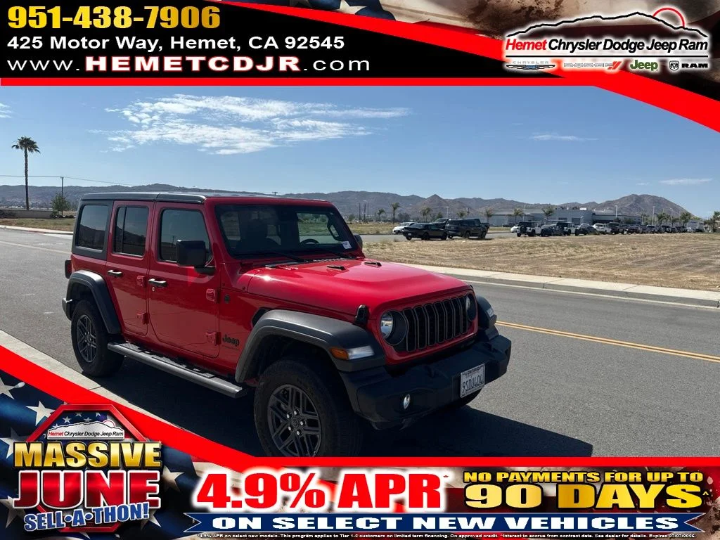 Used 2025 Red Jeep Sport S image 1