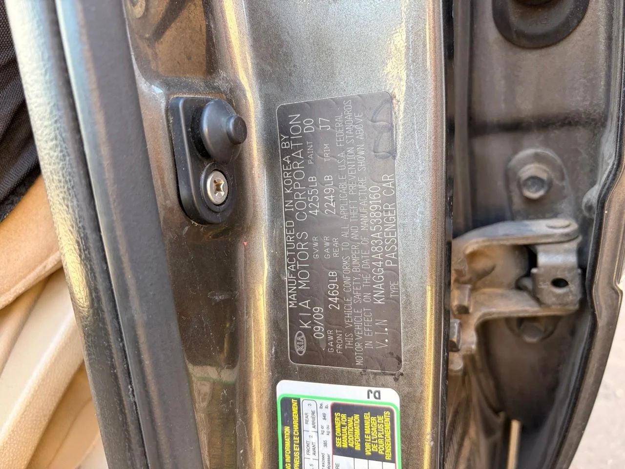 Used 2010 Metal Bronze Kia LX image 8