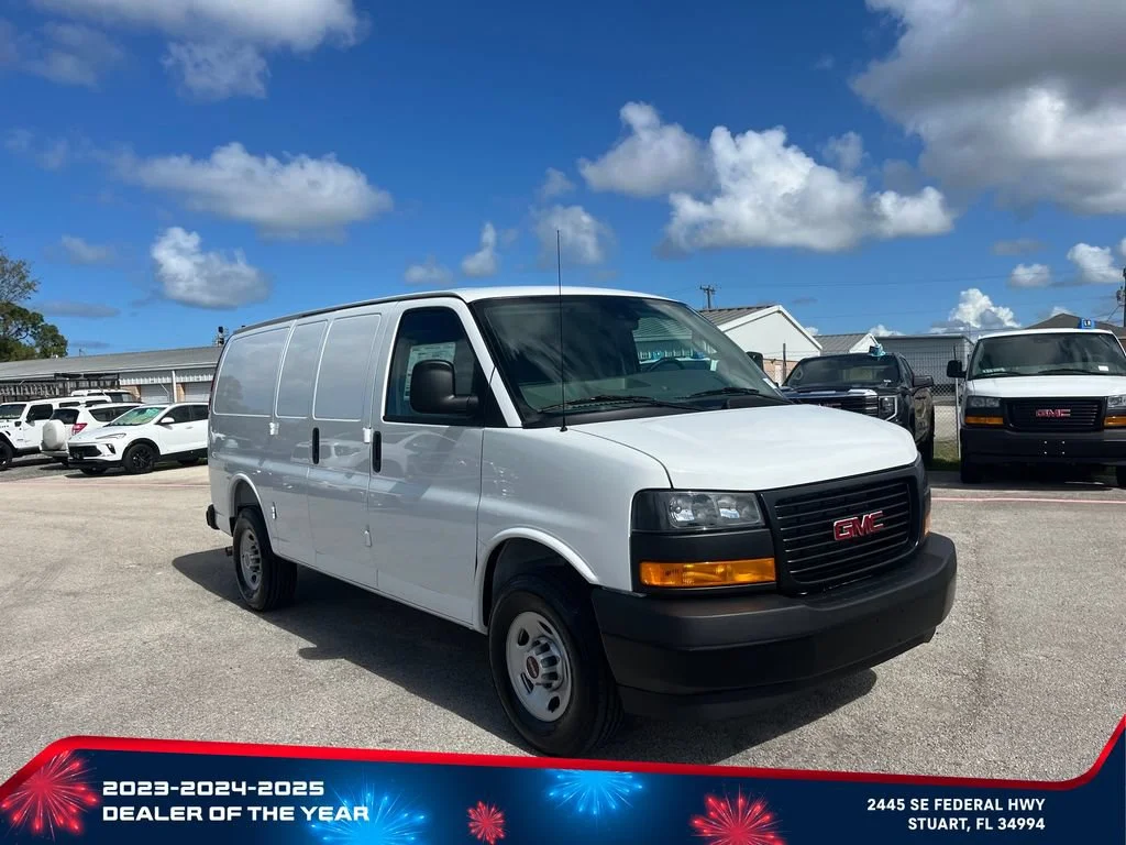 New 2026 Summit White GMC Work Van image 2
