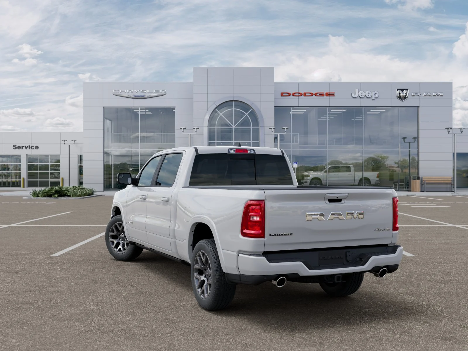 New 2026 Bright White Clear-Coat Exterior Paint RAM Laramie image 30
