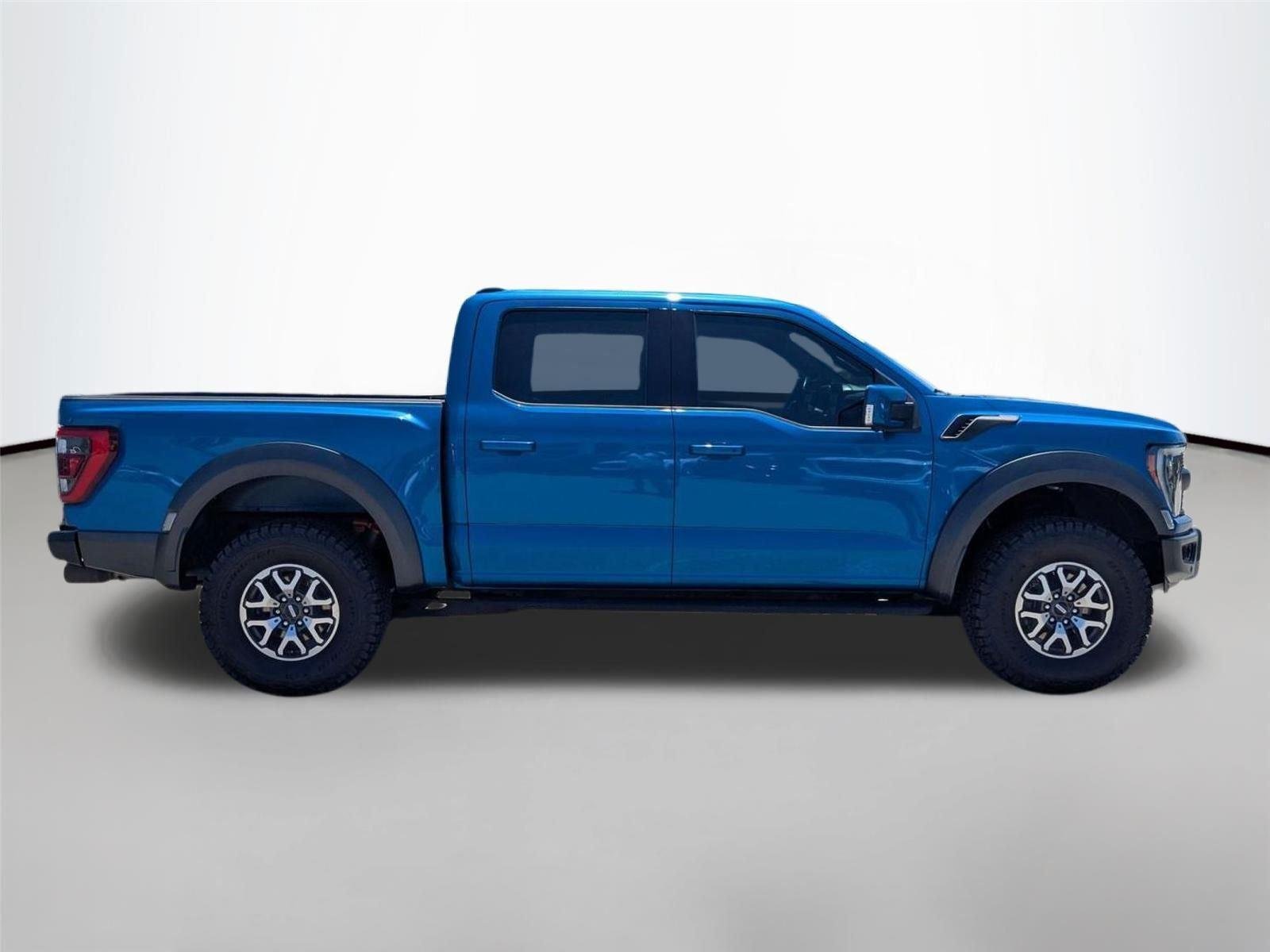 Used 2021 Velocity Blue Metallic Ford Raptor image 4