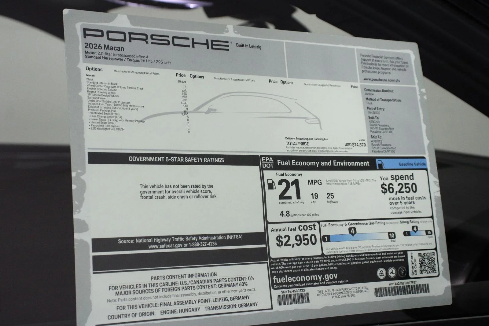 New 2026 Black Porsche  image 25