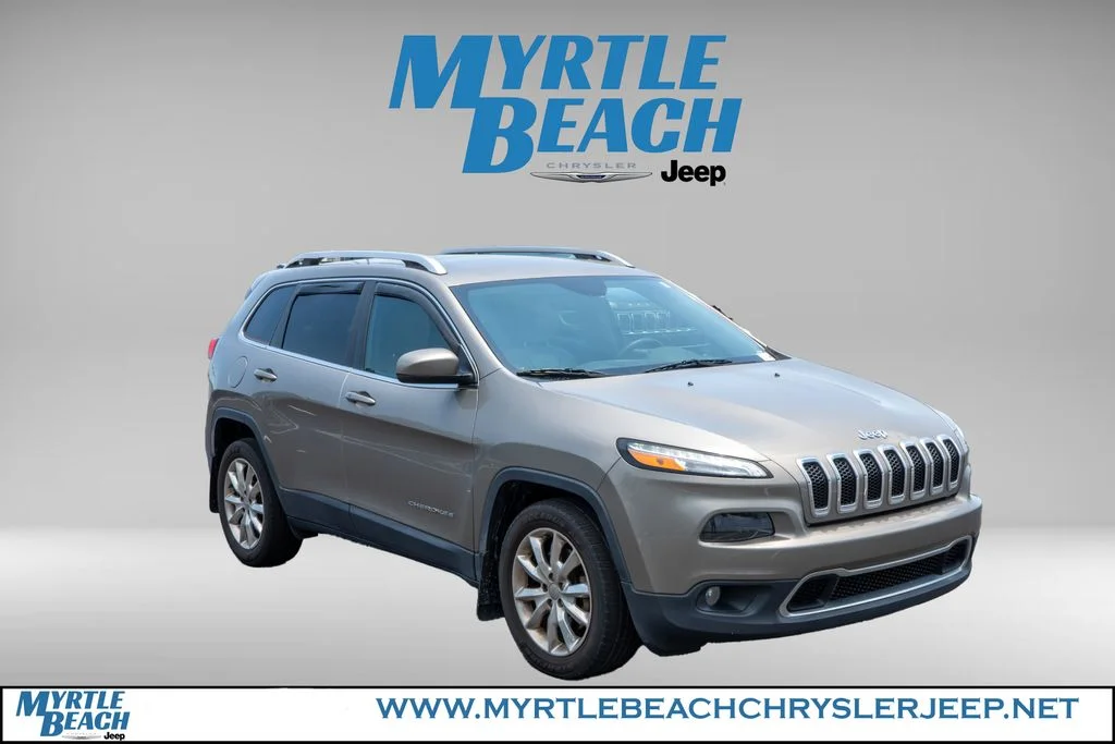 Used 2017 Light Brownstone Pearlcoat Jeep Limited image 8