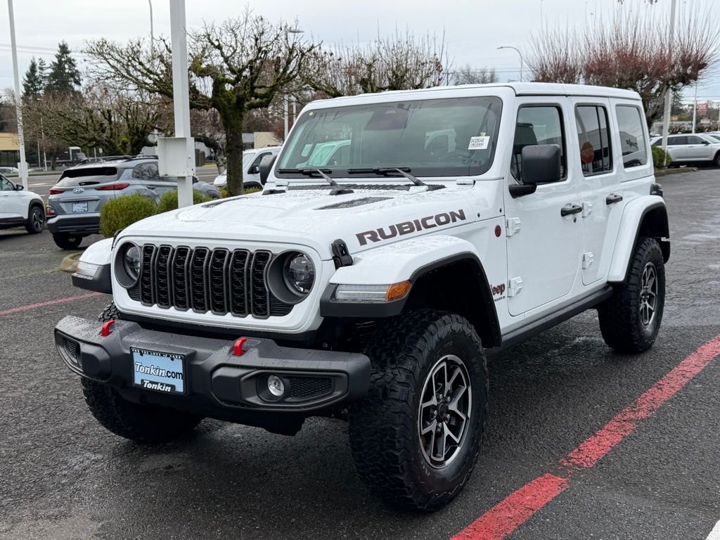 New 2026 Bright White Clearcoat Jeep Rubicon image 4