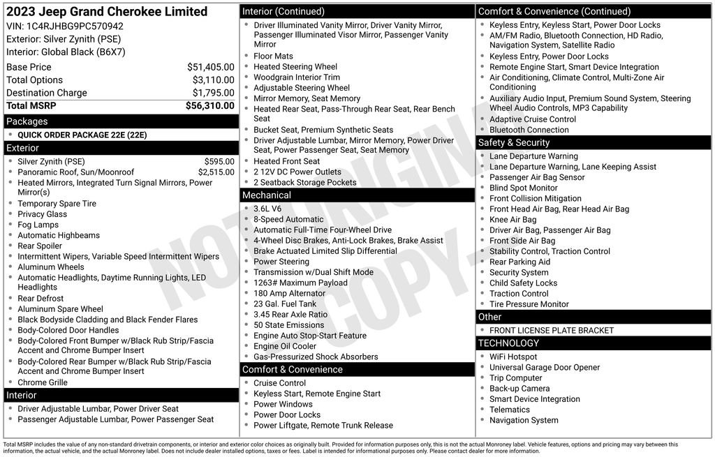 Used 2023 Silver Jeep Limited image 35