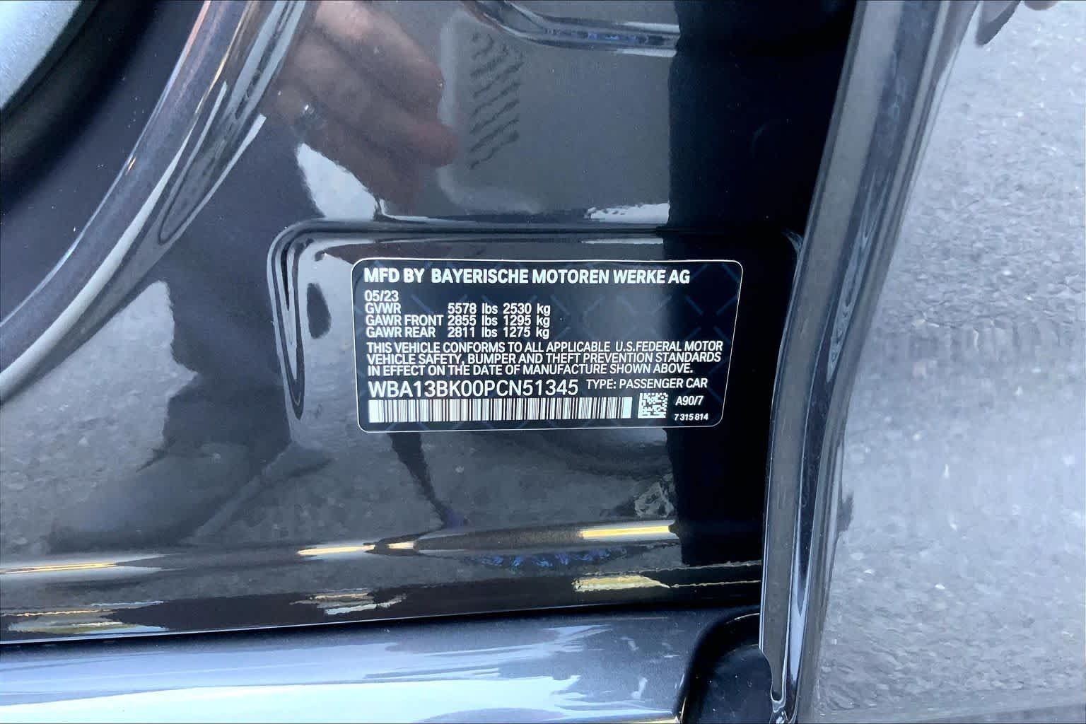 Certified Used 2023 Dark Graphite Metallic BMW M550i xDrive image 36