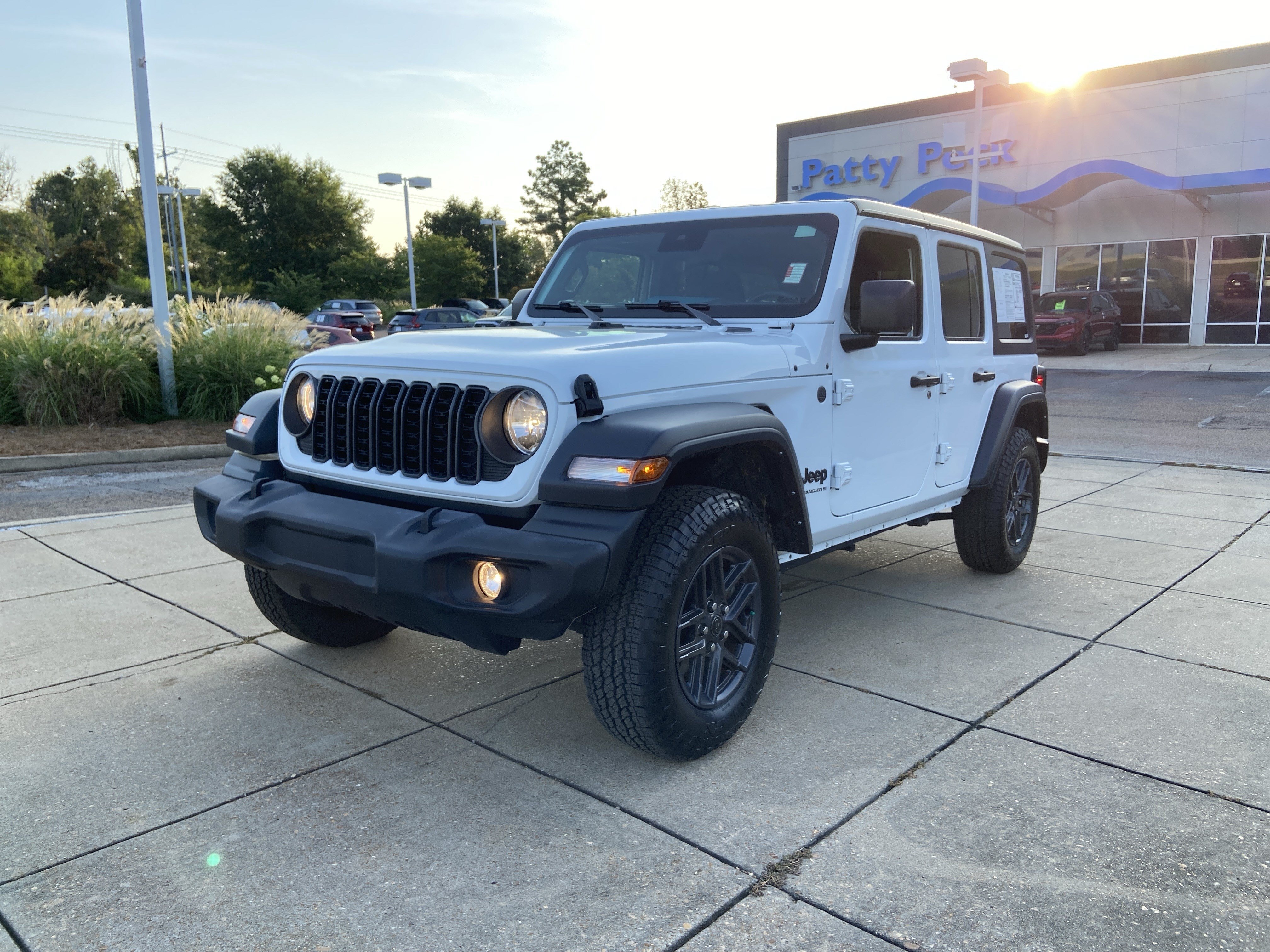 Used 2024 Bright White Clearcoat Jeep Sport S image 4
