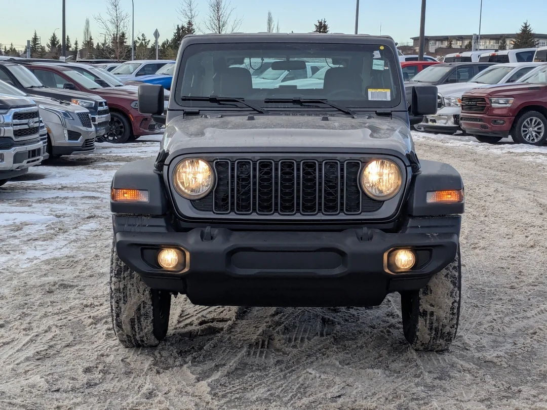New 2026 Grey Jeep Sport - - 4x4 - 2.0L Turbo Engine - 12.3 Uconnect 5 Display - Black Freedom Hardtop & More! image 3