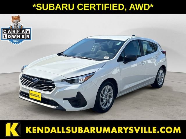 Certified Used 2024 Crystal White Pearl Subaru Base image 1
