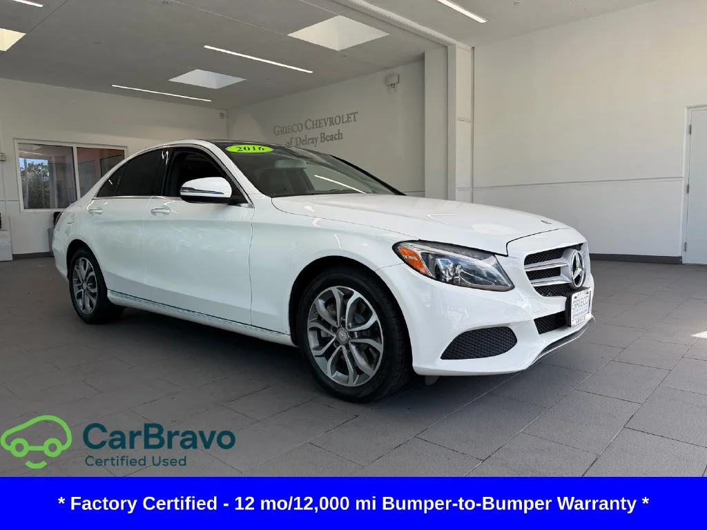 Certified Used 2016 White Mercedes-Benz C 300 image 1
