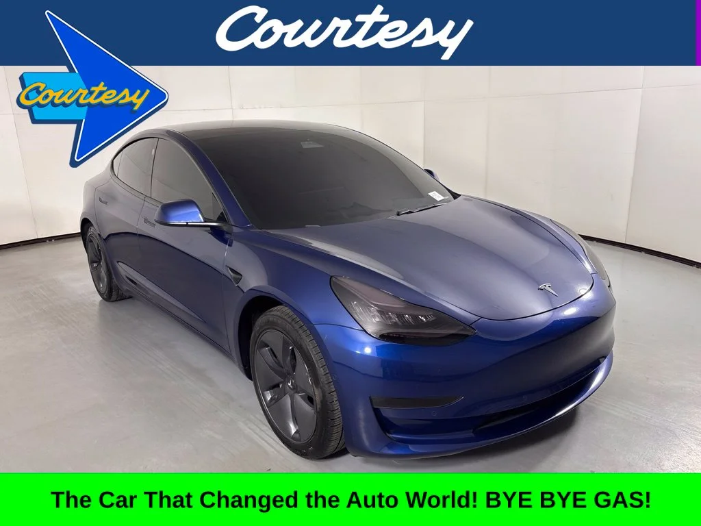 Used 2019 Blue Tesla Mid Range image 1