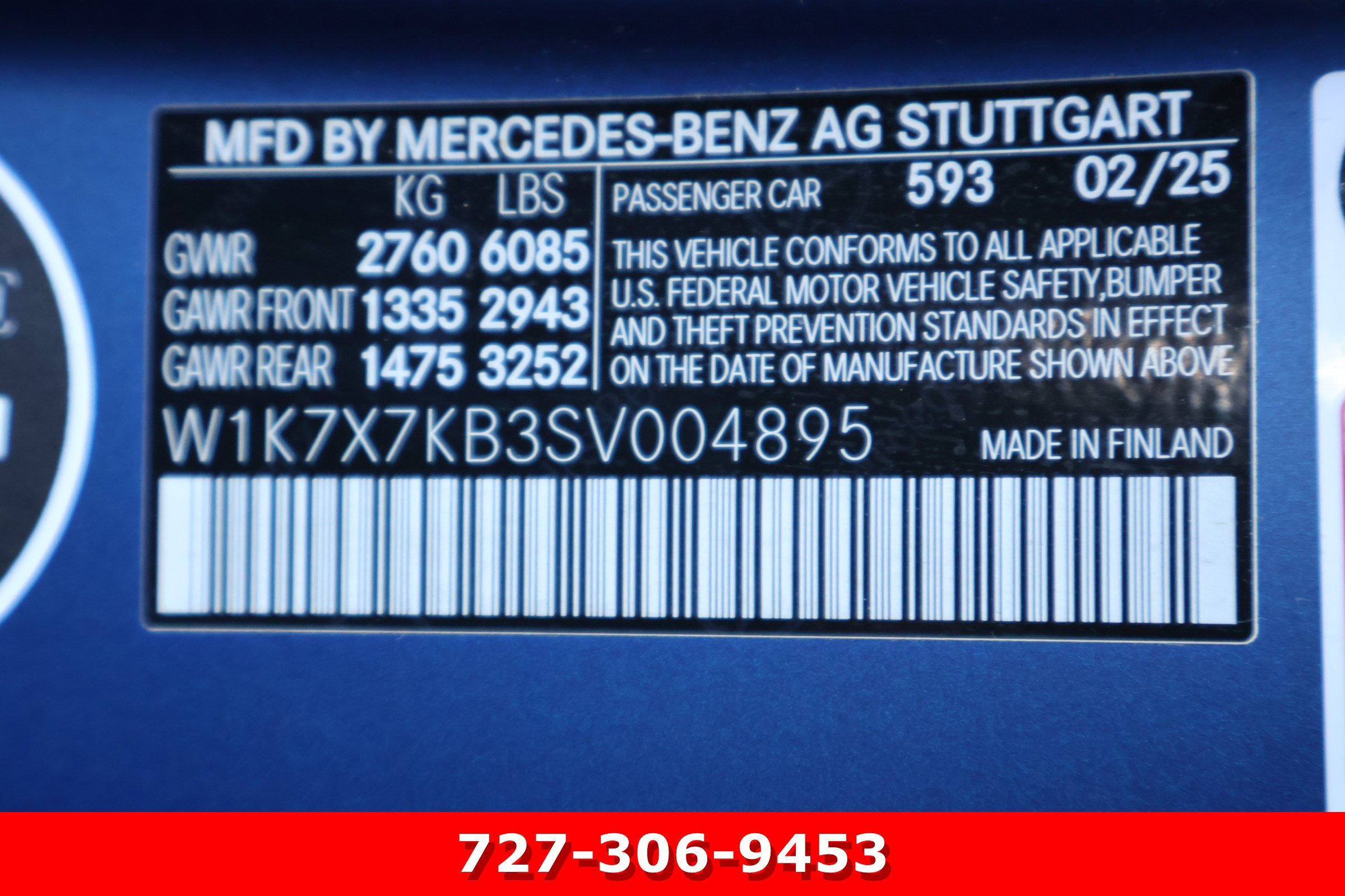 Certified Used 2025 MANUFAKTUR Starling Blue Magno Mercedes-Benz AMG® GT 63 S E Performance image 32