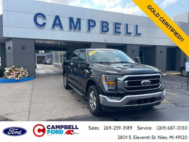 Certified Used 2023 Agate Black Metallic Ford XLT image 1