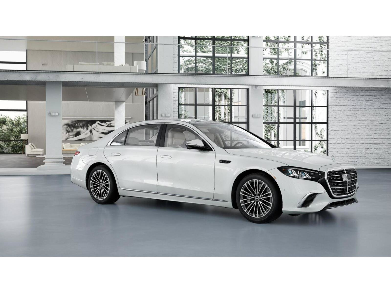 New 2027 MANUFAKTUR Moonlight White Metallic Mercedes-Benz S 500 4MATIC® Sedan image 12