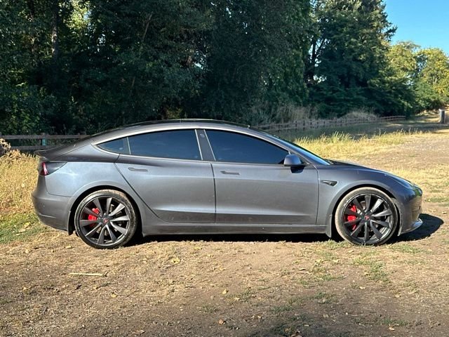 Used 2020 Midnight Silver Metallic Tesla Performance image 10