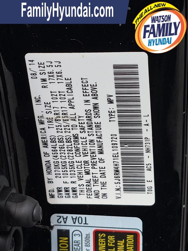 Used 2014 Black Honda EX-L image 29