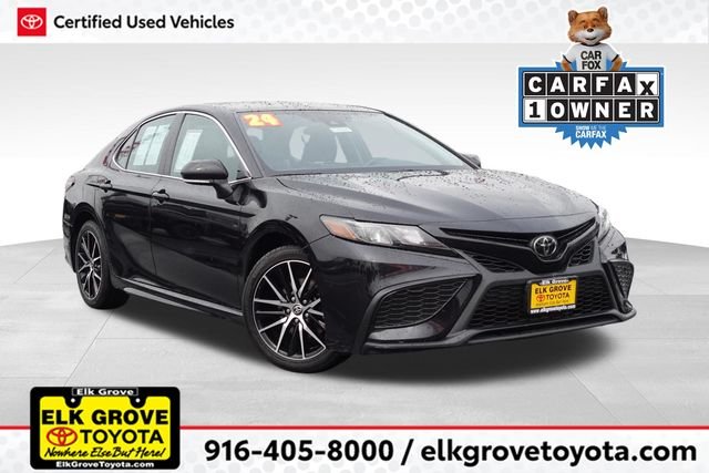 Certified Used 2024 Black Toyota SE image 1